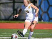 Jorie Freitag started 56 games over her four-year soccer career at the University of Rochester.