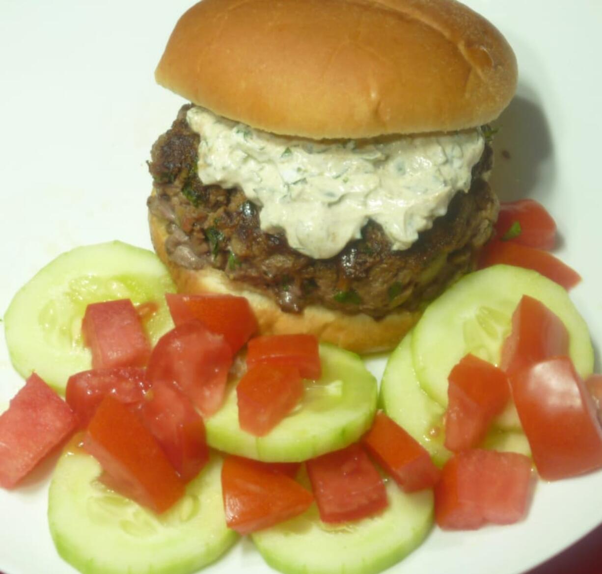 Moroccan Beef Burger.