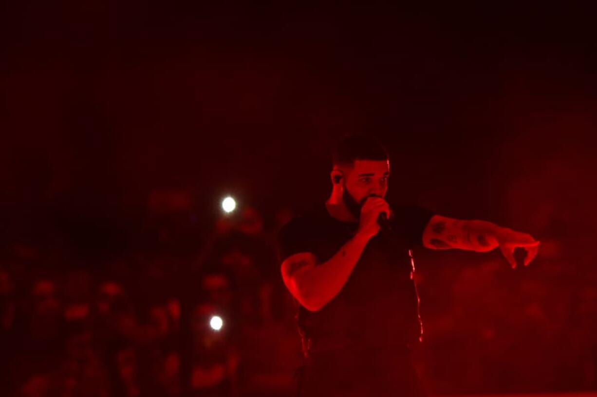 Drake performs in concert at the Staples Center in 2018.