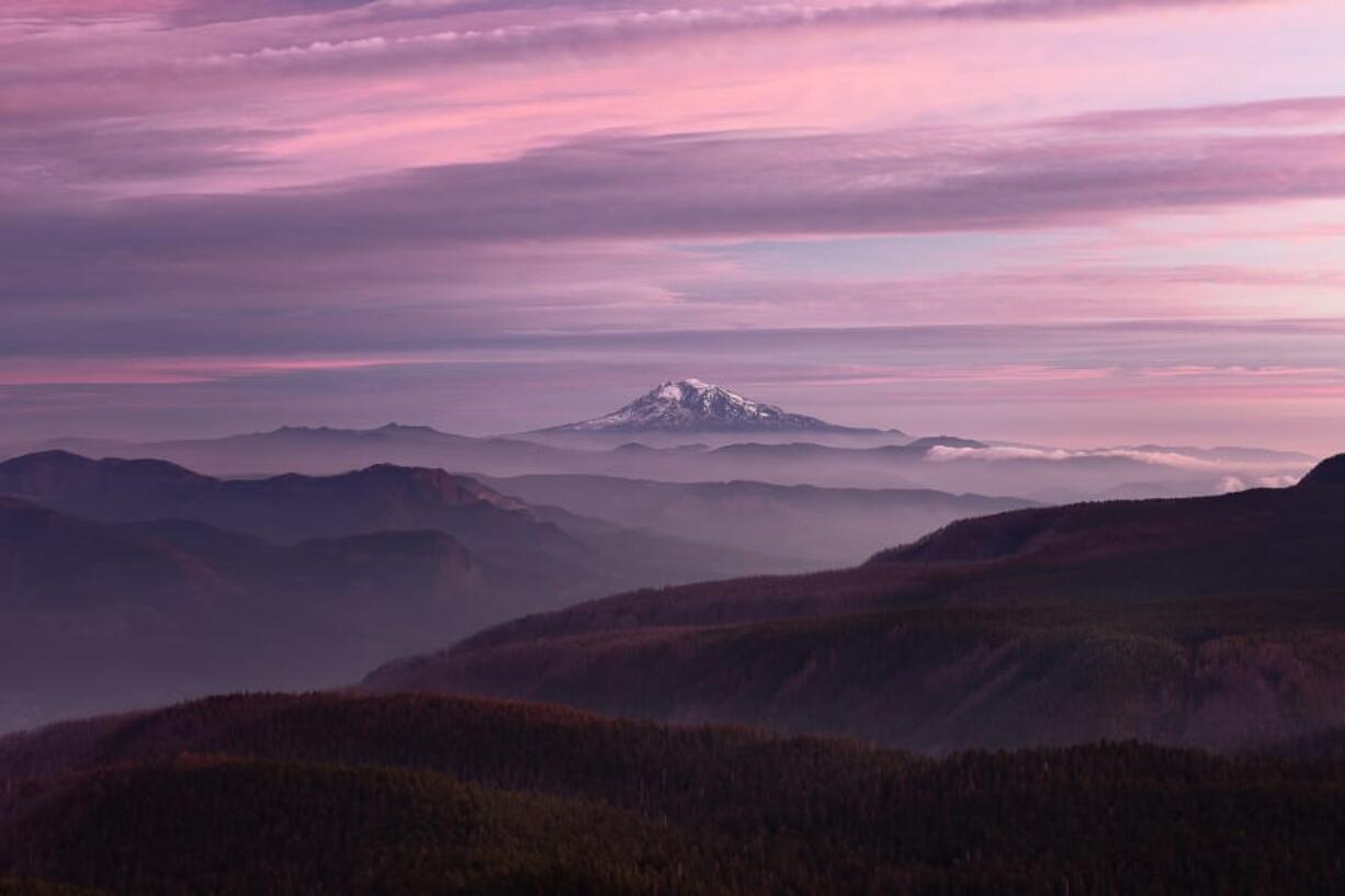 &quot;Eagle Creek Burn from Sherrard Point&quot; by Matthew Smith, taken November 2019, won an honorable mention in the Friends of the Gorge photo contest. &quot;You can see the mosaic burn patterns in the landscape below,&quot; Smith wrote, &quot;along with the Cascade sentinels: Mount St.