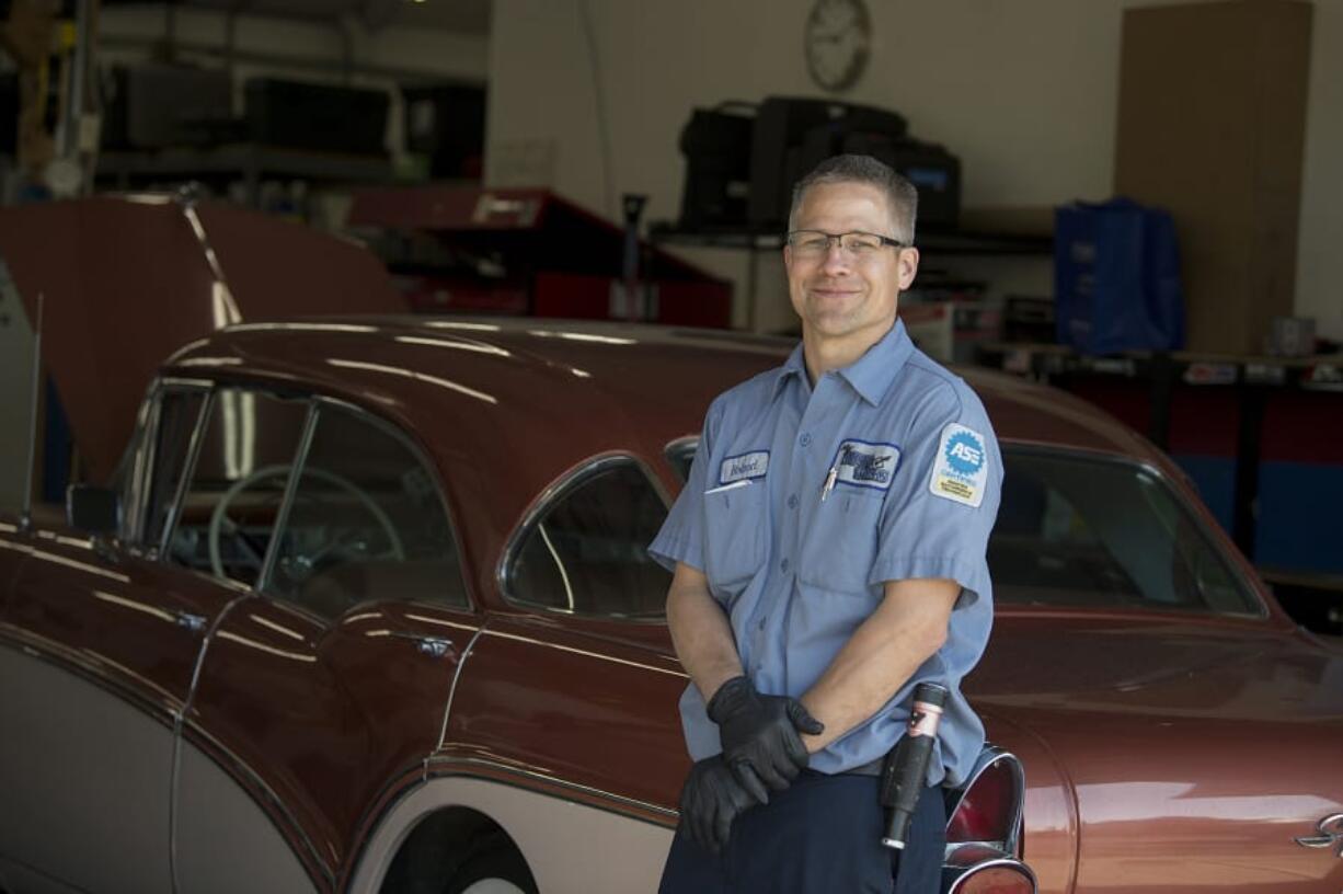 Roland Homola opened My Auto Works in 2000. It has two locations, one in Ridgefield and one in Woodland.