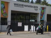 The Vancouver Navigation Center, as seen on May 5, still needs a permanent operator. City leaders had identified Catholic Community Services of Western Washington as the best candidate, but COVID-19 threw those contract negotiations into limbo.