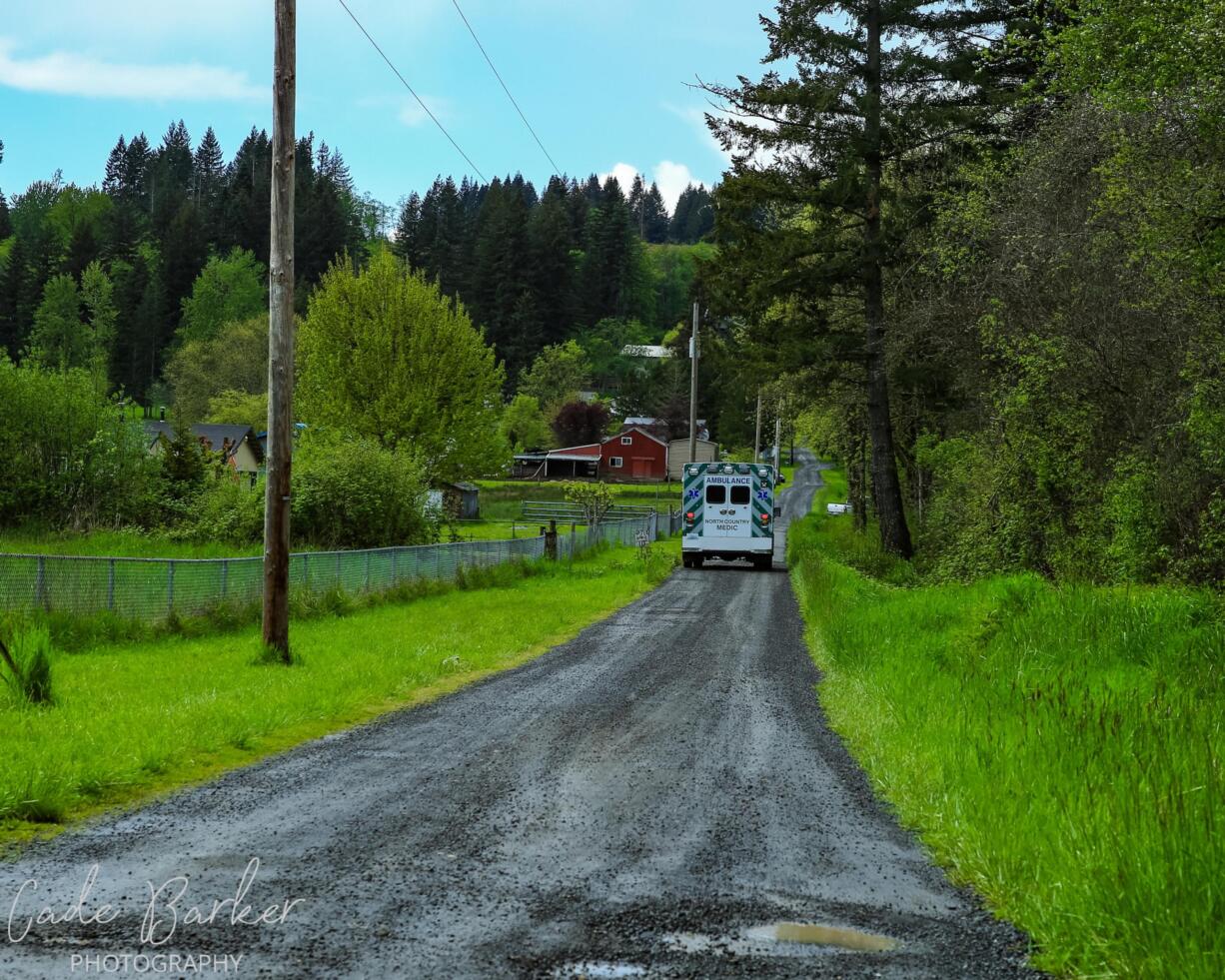 Emergency responders were on the scene of a suspected murder-suicide north of Battle Ground on Sunday.