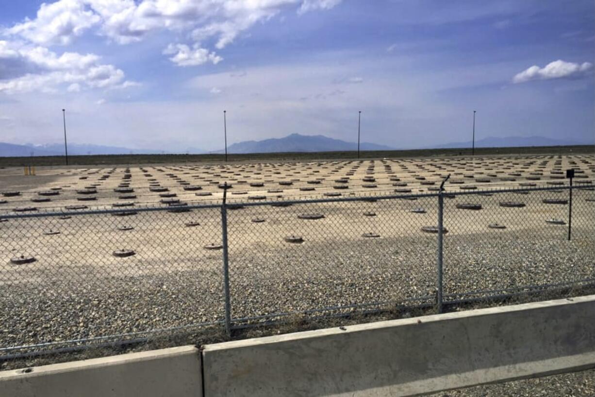 Nuclear waste is stored in underground containers at the Idaho National Laboratory near Idaho Falls, Idaho, shown in May 2015.