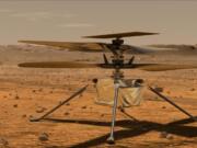 In this artist rendering made available by NASA, depicts a helicopter that will be deployed in Mars later this summer. Vanessa Rupani, an Alabama high school student, won a contest to name the 4-pound solar-powered helicopter. Ingenuity, was the winning name that Rupani submitted from 28,000 names submitted in NASA&#039;s &quot;Name the Rover&quot; essay contest for K-12 students in the U.S.