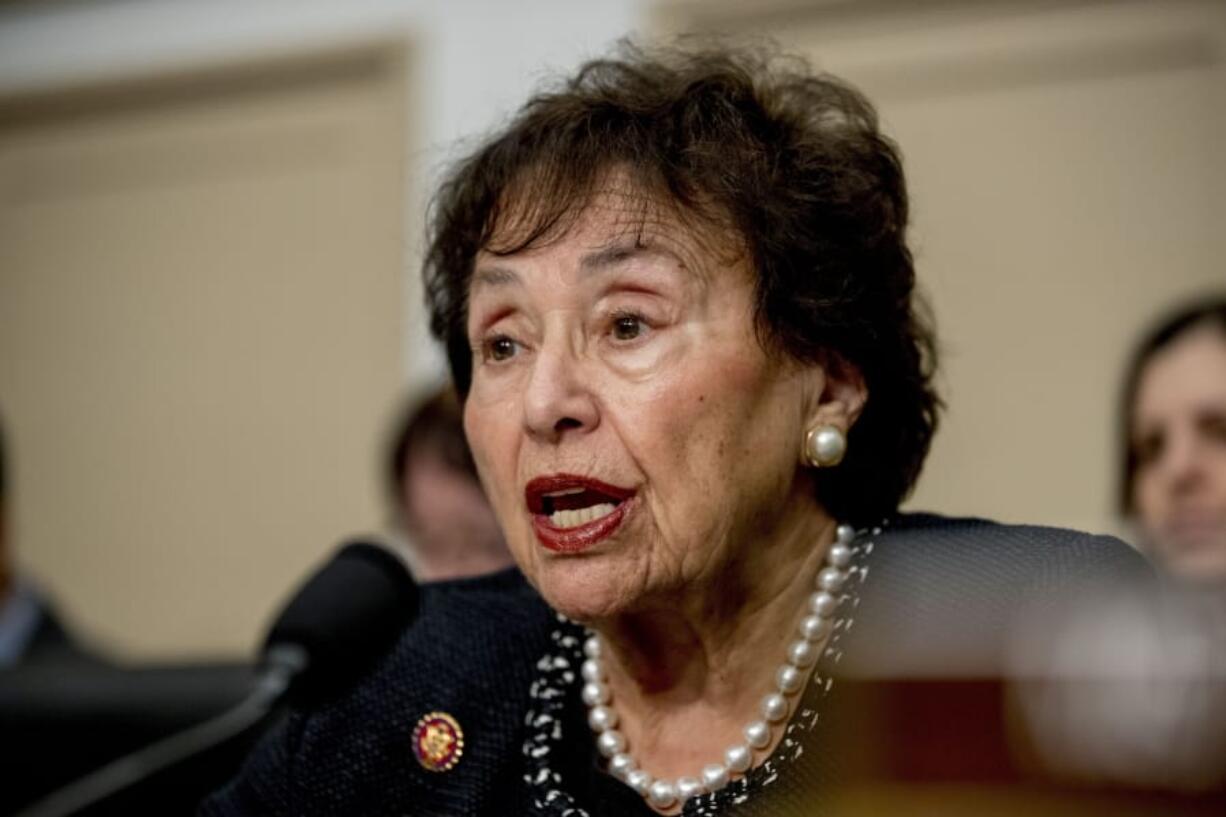 FILE - In this March 10, 2020, file photo, full committee Chairwoman Nita Lowey, D-N.Y., speaks during a House Appropriations subcommittee hearing on the Centers for Disease Control and Prevention budget on Capitol Hill in Washington. Eyeing a major expansion of federal assistance, top Democrats are promising that small- to medium-sized cities and counties and small towns that were left out of four prior coronavirus bills will receive hundreds of billions of dollars in the next one. It&#039;s an effort that the large class of freshman House Democrats has rallied around, along with many Republicans, and has the backing of key decision-makers like Lowey, and House Speaker Nancy Pelosi.