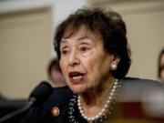 FILE - In this March 10, 2020, file photo, full committee Chairwoman Nita Lowey, D-N.Y., speaks during a House Appropriations subcommittee hearing on the Centers for Disease Control and Prevention budget on Capitol Hill in Washington. Eyeing a major expansion of federal assistance, top Democrats are promising that small- to medium-sized cities and counties and small towns that were left out of four prior coronavirus bills will receive hundreds of billions of dollars in the next one. It&#039;s an effort that the large class of freshman House Democrats has rallied around, along with many Republicans, and has the backing of key decision-makers like Lowey, and House Speaker Nancy Pelosi.