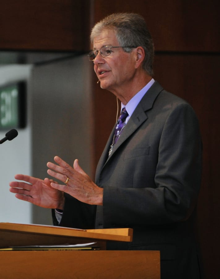 Rev. David Tinney, pictured here at First United Methodist Church in Vancouver, where he served as senior pastor, has written a book about the connection between photography and spirituality.