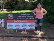 McKenna Ellen was honored with the Gary Boggs Award for participating in a sport every season she attended Fort Vancouver High  (Photo courtesy of Fort Vancouver High athletics)