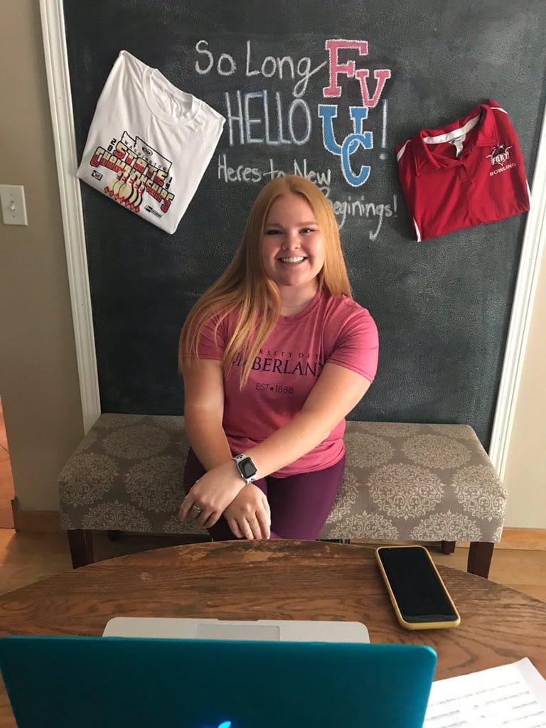 McKenna Ellen signs her national letter of intent to compete in bowling at the University of the Cumberlands in Williamsburg, Kentucky (Photo courtesy of Fort Vancouver High)