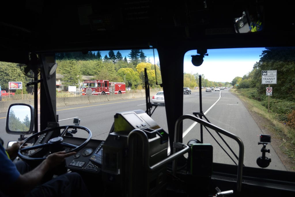 C-Tran and the Washington State Department of Transportation will start construction this weekend on a project that will create a bus-only lane on the left shoulder of a 5-mile stretch of southbound Interstate 5 through Vancouver. C-Tran has been running buses on the shoulder of Highway 14 for about three years.