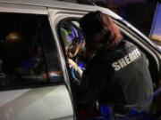 Clark County sheriff's Deputy Melissa Sager helped deliver a baby boy Tuesday in a vehicle at the Shell Gas Station at 119th Street and 117th Avenue in Brush Prairie.