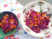 This sweet cabbage-carrot slaw can be made the day before and chilled in the fridge overnight.