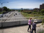 Light traffic moves along Interstate 5 in Vancouver on June 18. Clark County is seeing some air-quality benefits from lighter traffic, but they&#039;re being offset by an uptick in backyard burning.