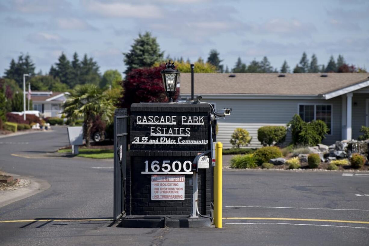 Most residents of Cascade Park Estates in east Vancouver are homeowners age 55 or older, including retirees on fixed incomes.