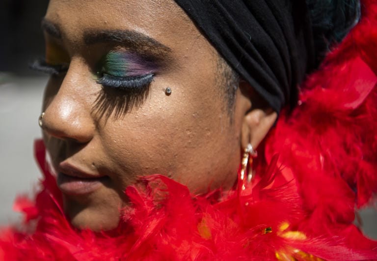 Lexi Bongiorno, founder and president of Southwest Washington Communities United for Change is pictured during the march and celebration to support the Black Queer and Transgender community, in Vancouver on June 27, 2020. Bongiorno said she wanted to create an opportunity for the community to celebrate pride but also stay aligned and honor the Black Lives Matter movement.