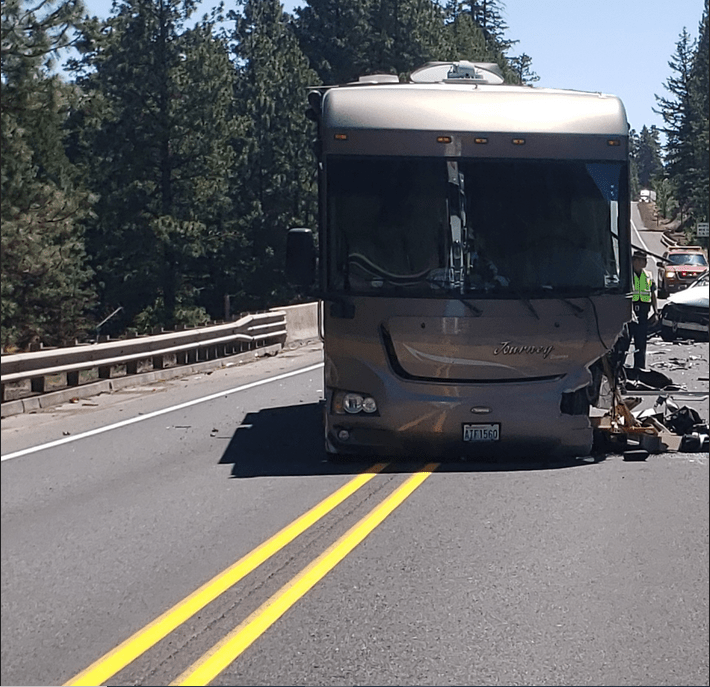 Two Vancouver residents were taken to a hospital and an Oregon woman was killed in a collision Monday on Highway 26 in Wasco County, Ore.