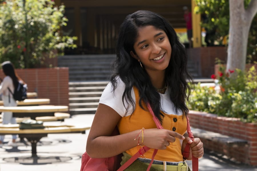 Maitreyi Ramakrishnan as Devi Vishwakumar in a scene from &quot;Never Have I Ever.&quot; (Lara Solanki/Netflix)