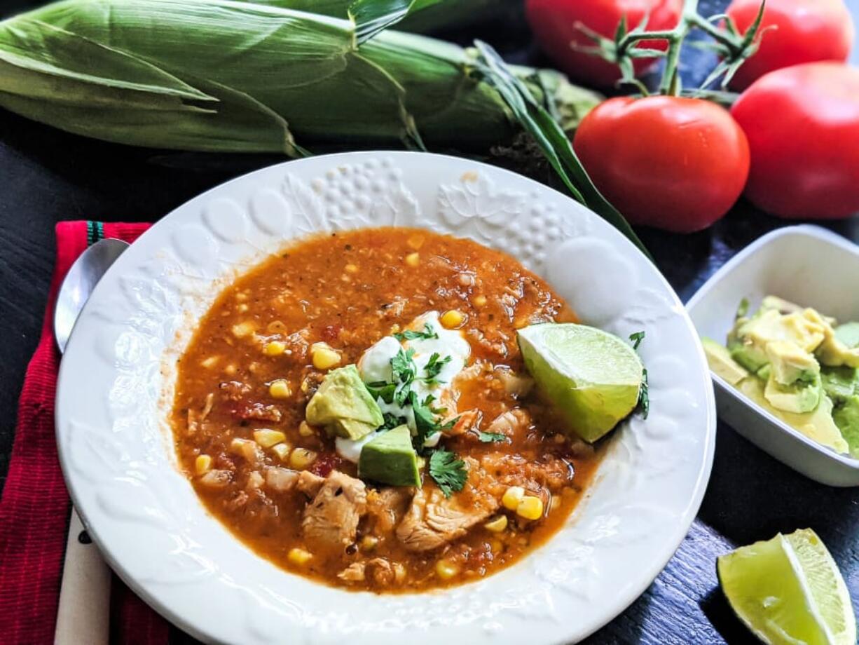 Tomato corn chowder offer the taste of summer and is super easy to throw together.