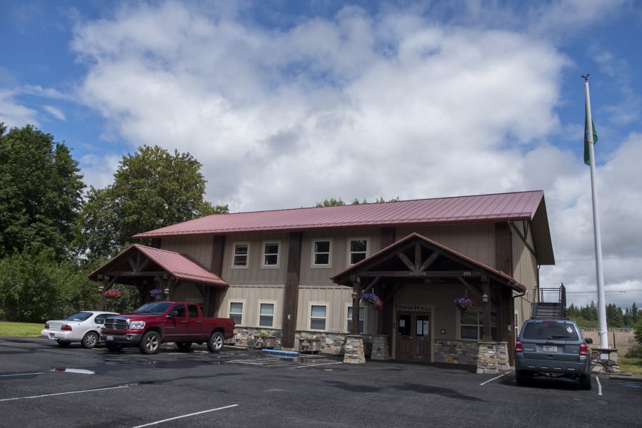 Yacolt Town Hall is the seat of government for Clark County&#039;s smallest incorporated community.