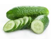 Pickling cucumbers are shorter, fatter and bumpier than their long, lean cousins.