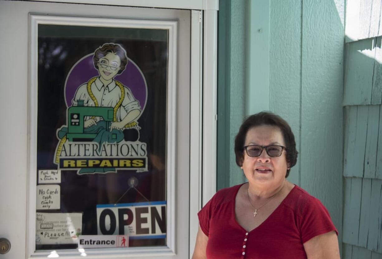 Grace Anderson is semi-retired and works three days a week at her shop outside her home in Battle Ground.