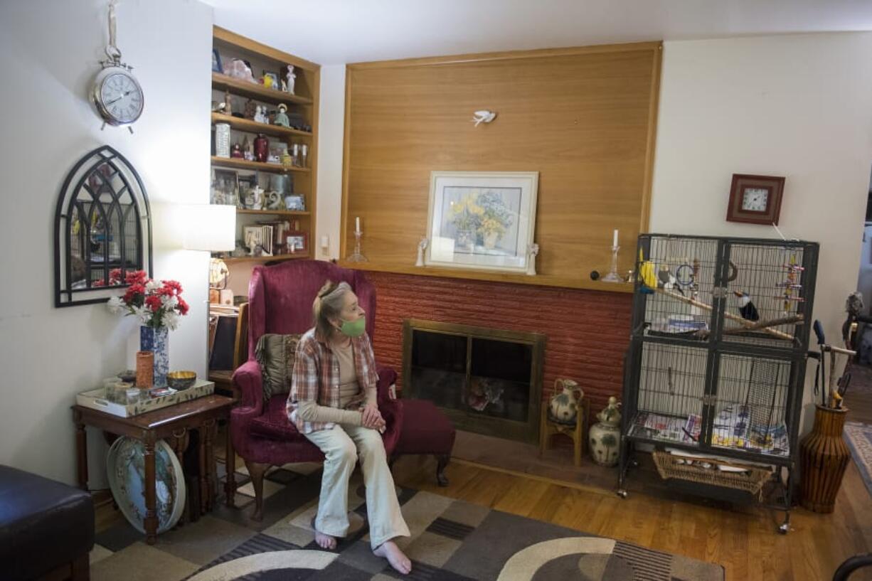 Kathleen Johnson of Vancouver is happy to have her cockatiel, Billy, home safely after he flew the coop for six weeks.