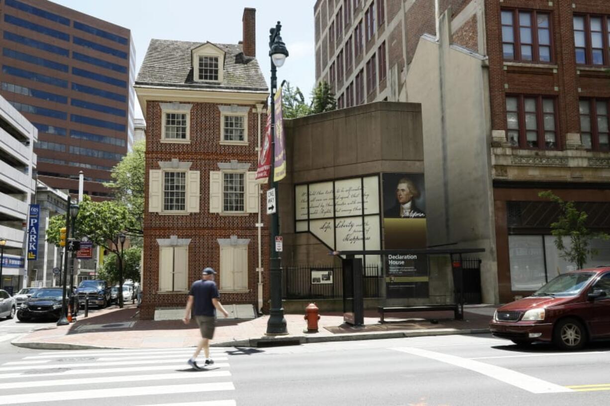 The Declaration House in Philadelphia.