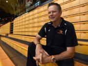 In this undated photo Oregon State University volleyball coach Mark Barnard poses for a photo in Corvallis, Ore. Players, parents and observers of the program tell The Associated Press that Barnard runs punishment practices past the point of safety, uses scholarships as leverage and pits players against each other in team meetings. The school says an investigation into the program has concluded and appropriate action has been taken to address the complaints.