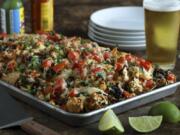 Roasted cauliflower becomes the star for a twist on nachos. It&#039;s still decadent with plenty of melted cheese, but also somewhat healthier than standard nachos.