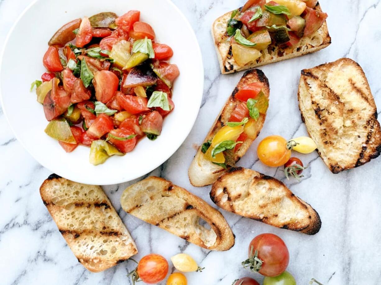 Tiny Tomato Bruschetta.