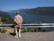 Walter Strandhagen of Camas views the Columbia River Gorge from the Cape Horn Scenic Area on the Washington side in August 2018.