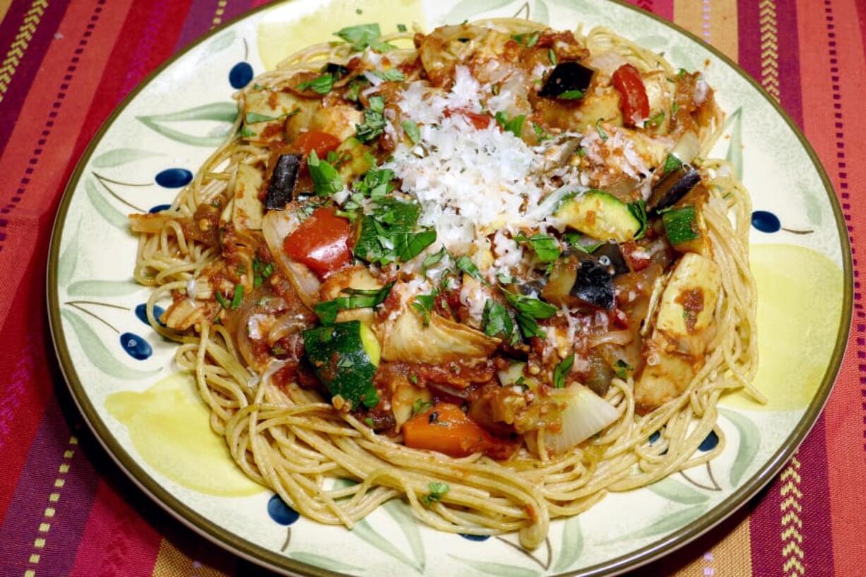 Mediterranean Summer Vegetable Stir-Fry.