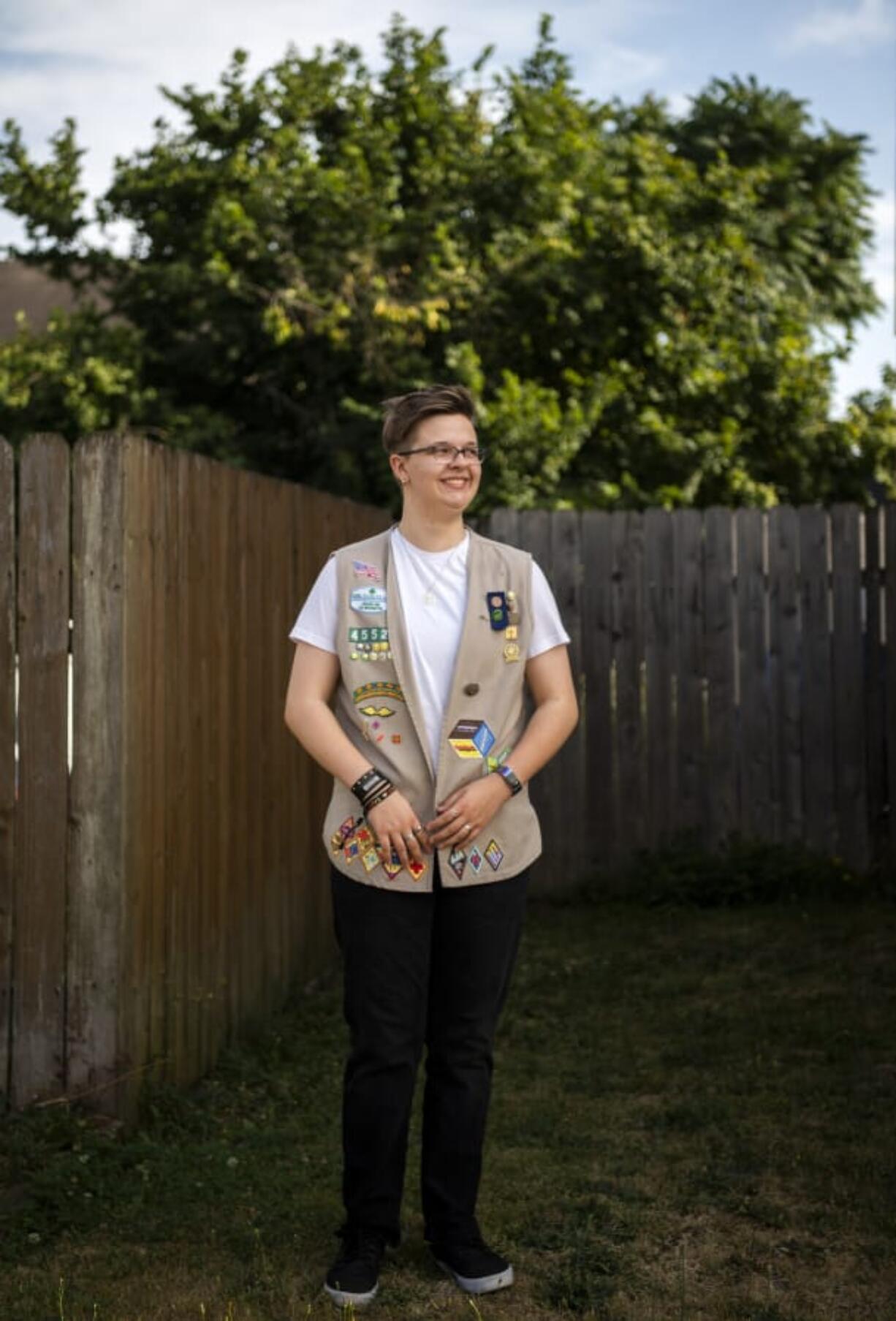 Casey Ellson, 16, grew up in Girl Scouts and continued participating after coming out as transgender and beginning a medical transition.