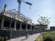 Like most development projects in Vancouver during the pandemic, progress is still going strong at The Columbia apartment building at Block 20 at The Waterfront Vancouver.