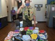 RIDGEFIELD: For his Eagle Scout project, Ridgefield High School Gavin Gannon sewed hundreds of masks for the Ridgefield School District.