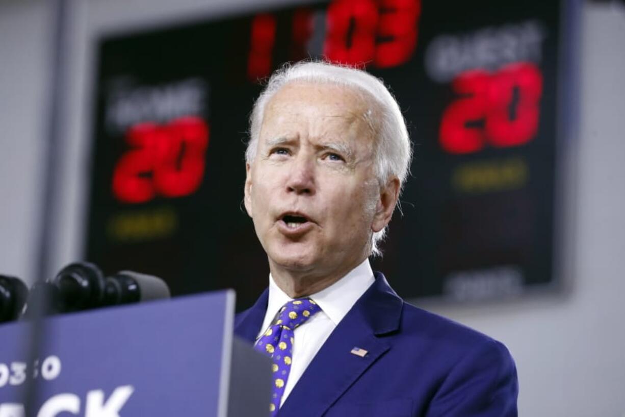 FILE - In this July 28, 2020, file photo, Democratic presidential candidate former Vice President Joe Biden speaks at a campaign event in Wilmington, Del. Despite all the secrecy, the speculation and the fierce jockeying behind the scenes, presidential running mates rarely sway an election. But as the political world awaits the imminent announcement of Biden&#039;s vice presidential pick, there is a real sense among his allies and adversaries that this decision may matter more in 2020.