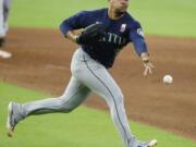 Seattle Mariners Justus Sheffield said being the starting pitcher on Sunday, when the 100th anniversary of the Negro Leagues was honored across Major League Baseball, carried extra significance. (Kevin M.