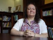 Dr. Michelle LaRue sits for a portrait in Hyattsville, Md., on Wednesday, Aug. 12, 2019. LaRue is a manager at CASA de Maryland, an immigration advocacy group that has partnered with health officials in Prince George&#039;s County just outside of Washington. D.C., to make the calls to Spanish speakers. She said earning trust begins with hiring contact tracers who not only speak Spanish but also intimately understand immigrant communities.