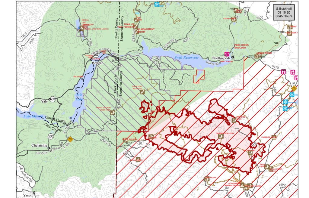 Big Hollow Fire Daily Update and map for September 16.  (U.S.