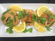 Made with Duke&#039;s mayonnaise, fresh breadcrumbs and tarragon, these crab cakes are delicate, creamy and sweet. They are served with tarragon, parsley and lemon wedges.