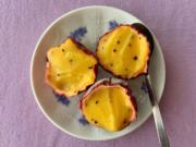 The floral tang of passion fruit is ideal in an ice-cold sorbet.