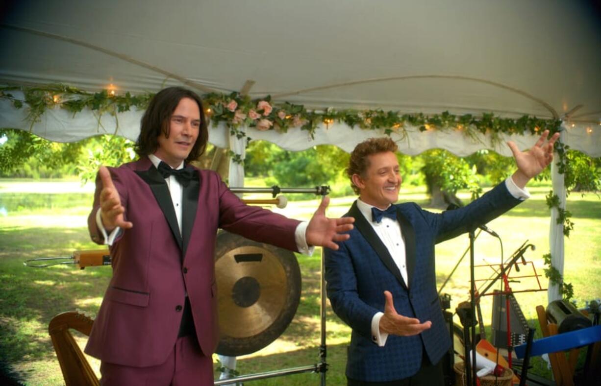 Keanu Reeves and Alex Winter in the film &quot;Bill &amp; Ted Face The Music.&quot; (Patti Perret/Orion Pictures)