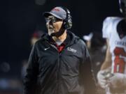 Camas head coach Jon Eagle (Alisha Jucevic/The Columbian)