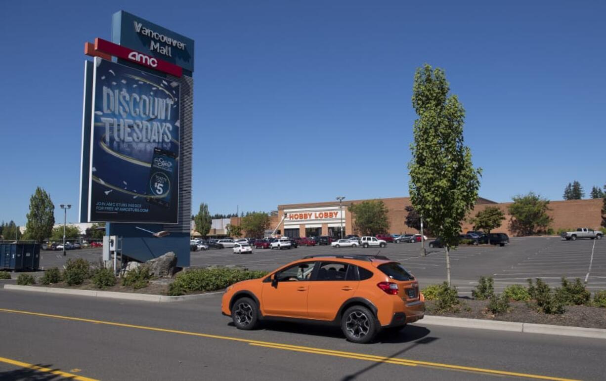 The new Hobby Lobby store occupies a prominent position on the south side of the Vancouver Mall. The arts and crafts retailer is taking up most of the lower floor of the anchor tenant space that was once home to Sears.