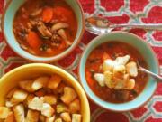 This hearty Italian stew takes its inspiration from minestrone soup, but is thickened with (shhhh!) leftover mashed potatoes.