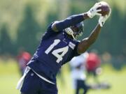 Seattle Seahawks wide receiver DK Metcalf didn&#039;t disappoint in his rookie season even after sliding in the draft. It&#039;s raised the expectations for what many are expecting to be a breakout season for Seattle&#039;s second-year wide receiver. (AP Photo/Ted S.