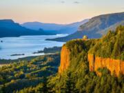 The Vista House in the Columbia River Gorge.