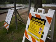 Blue-green algae blooms have plagued Lacamas Lake this summer.