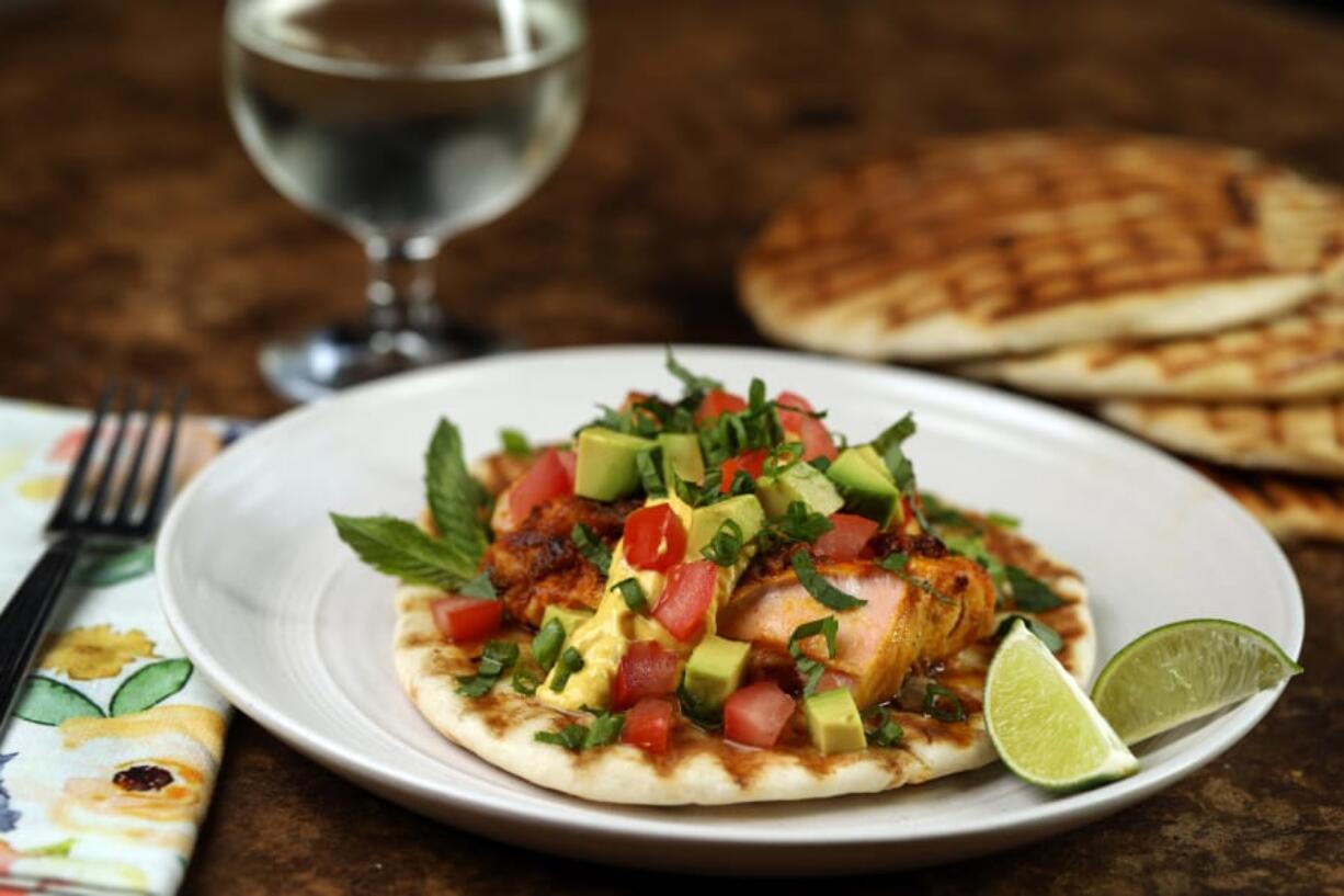 An open-faced salmon sandwich Tuesday, Aug. 4, 2020. Styling by Shannon Kinsella.